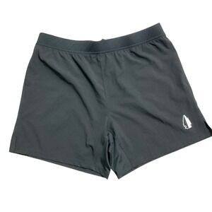 Tachuntfish Men's Black Athletic Shorts 2X Large Quick Dry Logo‎ Casual
